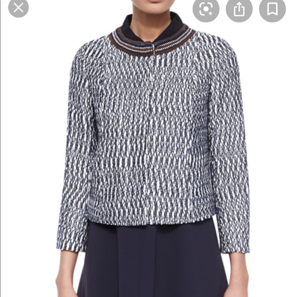 Marbled Tweed Jackeg - TORY BURCH